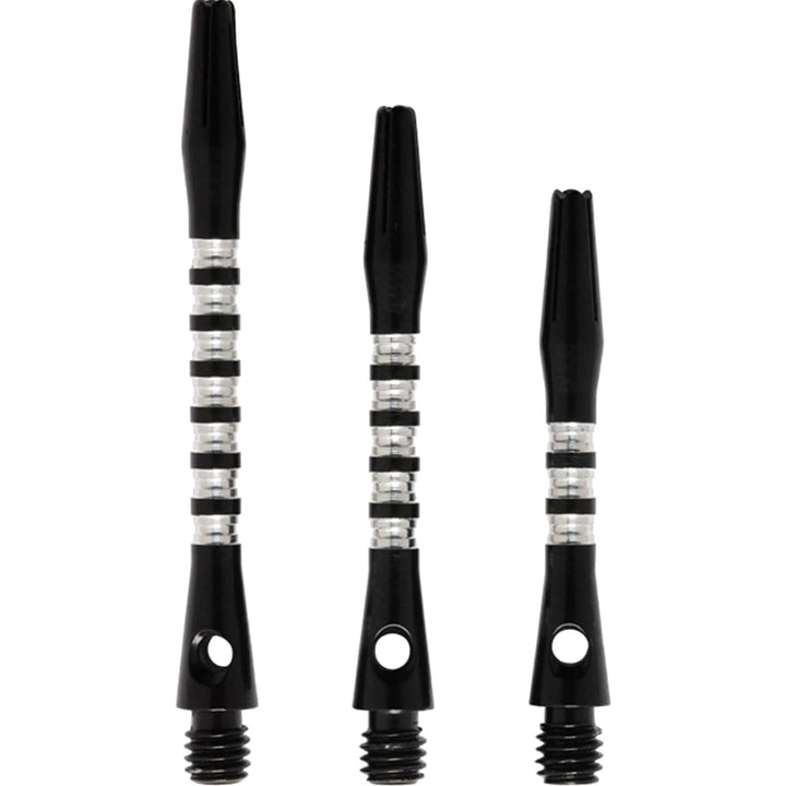 *Shot Pyramid Dart Shafts - Aluminium Anodised - Black