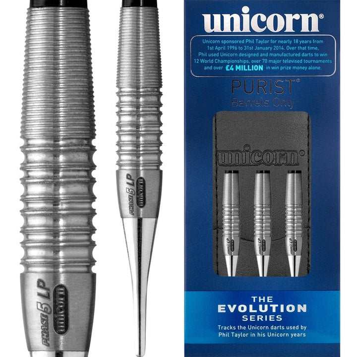 *Unicorn Evolution Darts - Soft Tip Tungsten - Phase 5 Purist LP