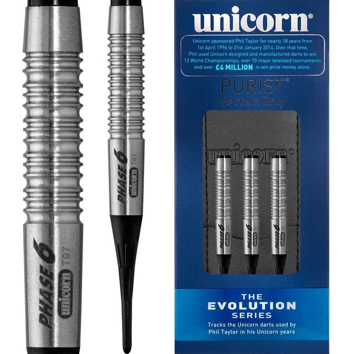 *Unicorn Evolution Darts - Soft Tip Tungsten - Phase 6 Purist