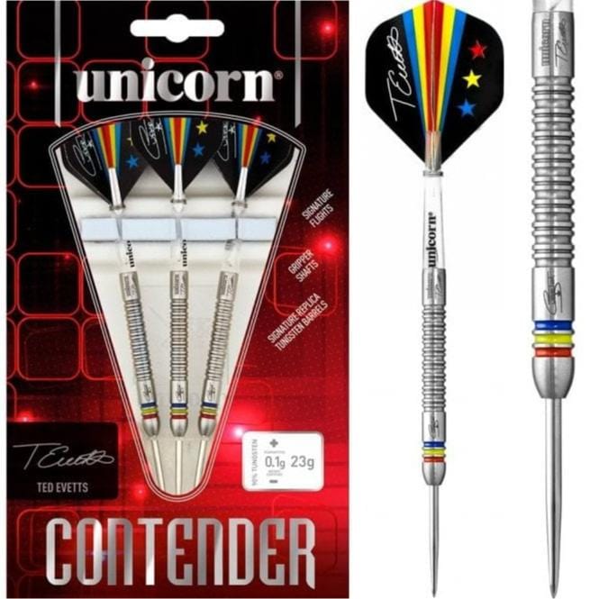 *Unicorn Contender Darts - Steel Tip - Ted Evetts - 23g