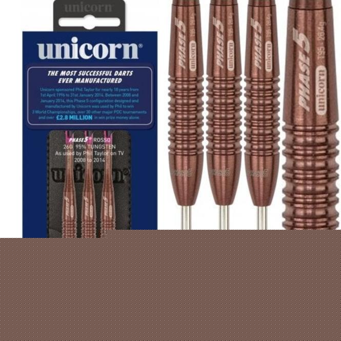 Unicorn Evolution Darts - Steel Tip - Phase 5 Rosso - 26g