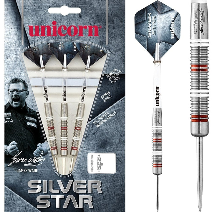 *Unicorn Silver Star Darts - Steel Tip - James Wade