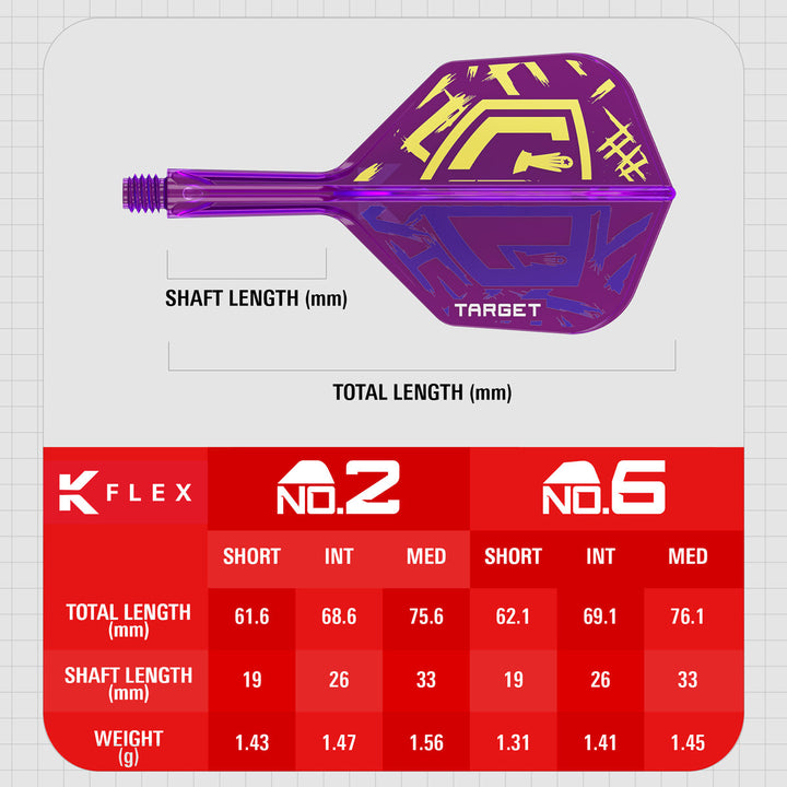 Luke Littler World Champion K-Flex One Piece Dart Flights by Target