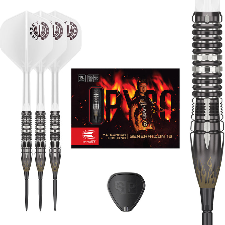 Pyro G10 95% Tungsten SP Steel Tip Darts by Target Japan