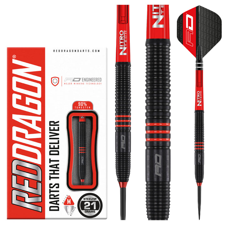 Milano RS 90% Tungsten Steel Tip Darts by Red Dragon