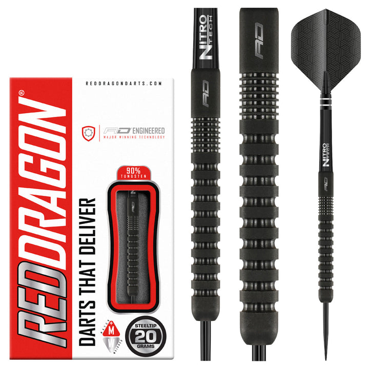 Phantom 90% Tungsten Steel Tip Darts by Red Dragon