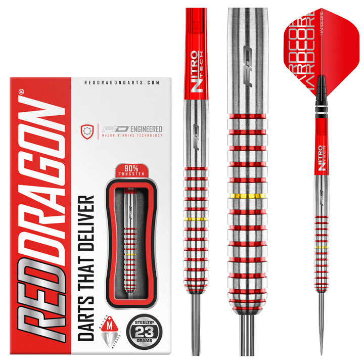 Richie Burnett 90% Tungsten Steel Tip Darts by Red Dragon