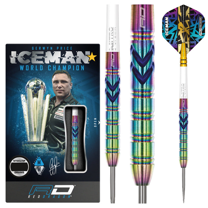 Gerwyn Price Ionic 90% Tungsten Steel Tip Darts by Red Dragon