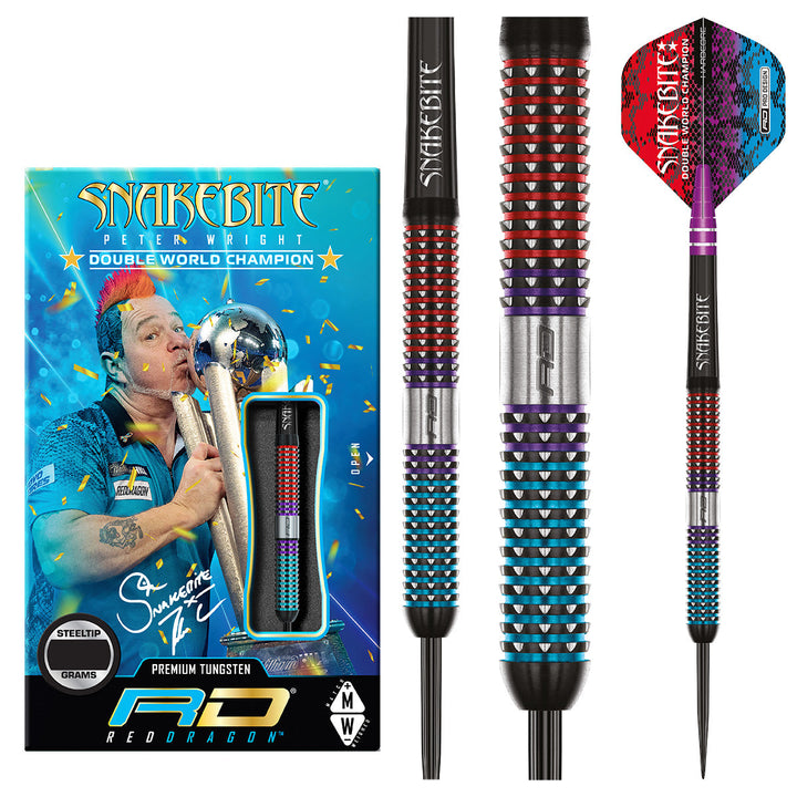 Peter Wright Spirit 90% Tungsten Steel Tip Darts by Red Dragon