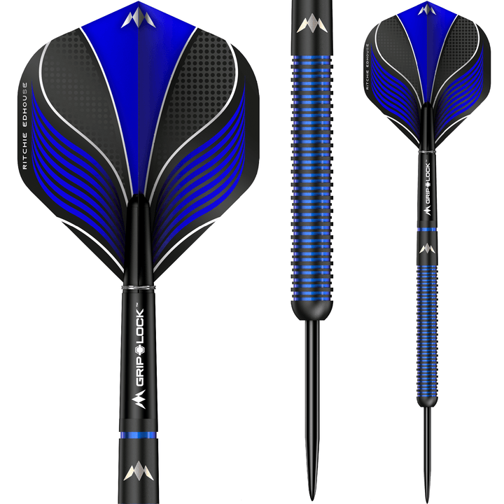 *Mission Ritchie Edhouse Darts - Steel Tip -  90% - Madhouse - Black Titanium