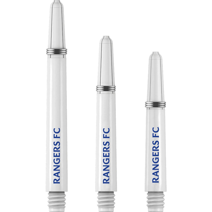 Rangers FC Nylon Shafts - Dart Stems with Springs - RFC Football - White