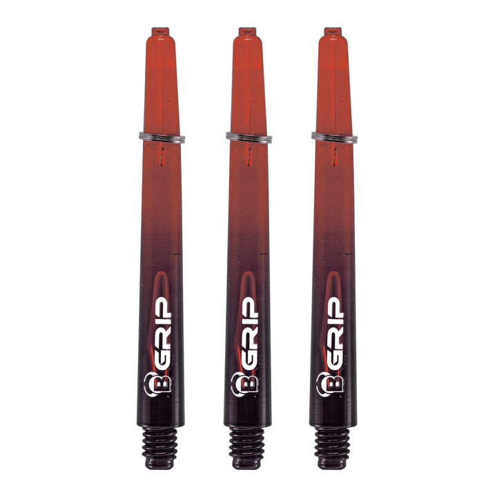BULL'S B-Grip TT Shaft - Polycarbonate - Black & Red Medium