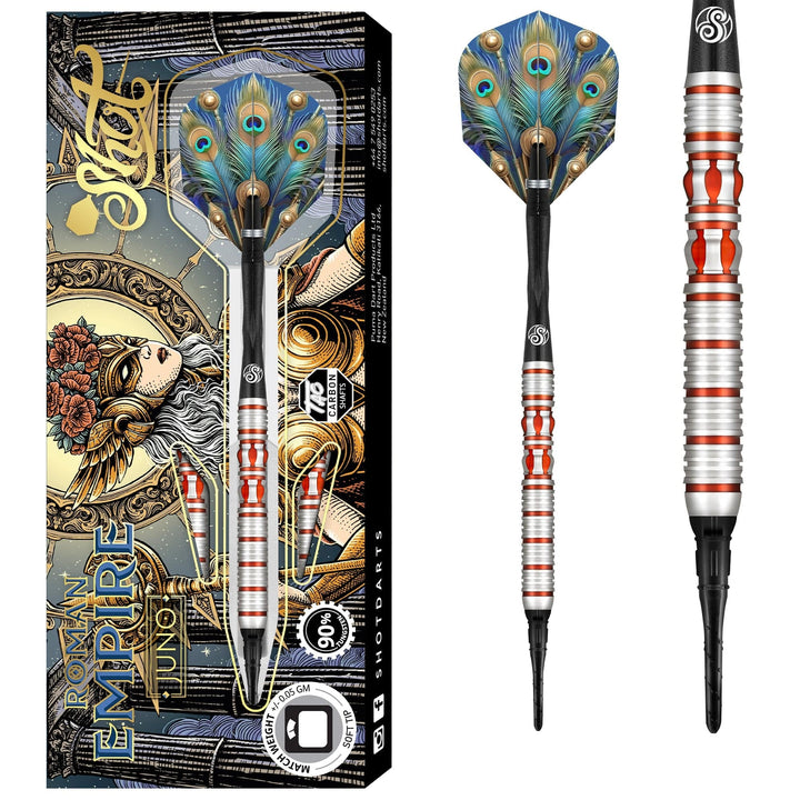 *Shot Roman Empire Darts - Soft Tip - 90% Tungsten - Juno