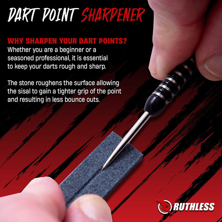 Ruthless Dart Sharpener - Flat V Groove - Value Pack - 4 Pieces