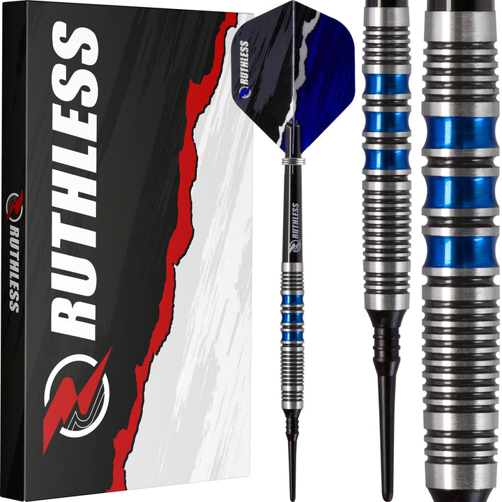 Ruthless Blue Falcon Darts - Soft Tip Tungsten - BW 16.0g - Blue - 18g