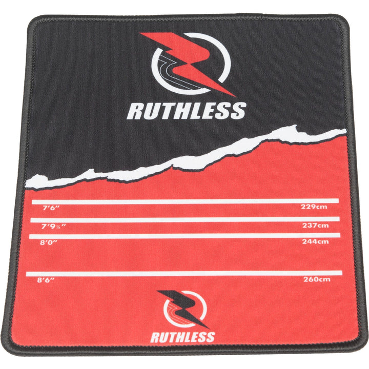 *Ruthless Mouse Mat - Throwline Oche Design - 18cm x 22cm - Black and Red