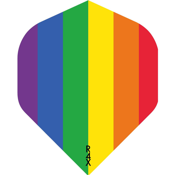 *Ruthless - Pride Flag Dart Flights - Rainbow - 100 Micron - No2 - Std