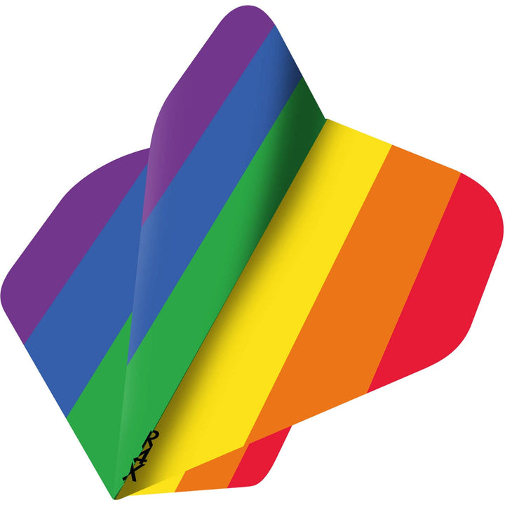 *Ruthless - Pride Flag Dart Flights - Rainbow - 100 Micron - No2 - Std