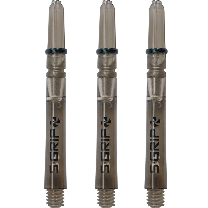 Harrows Supergrip Spin Stems - Dart Shafts - Smokey Medium