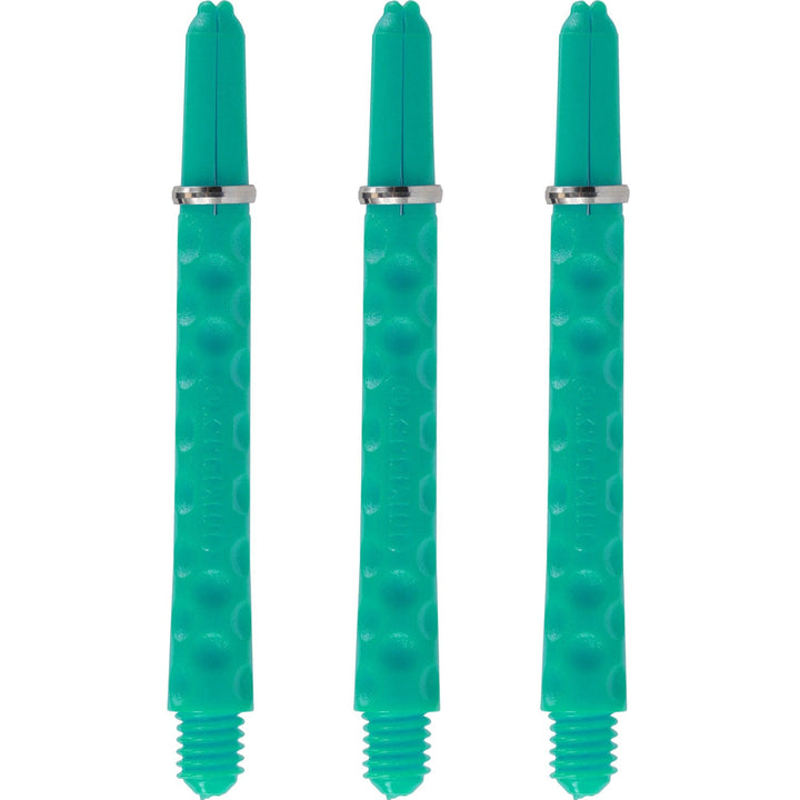 Harrows Dimplex Shafts - Dart Stems - with Rings - Jade Medium