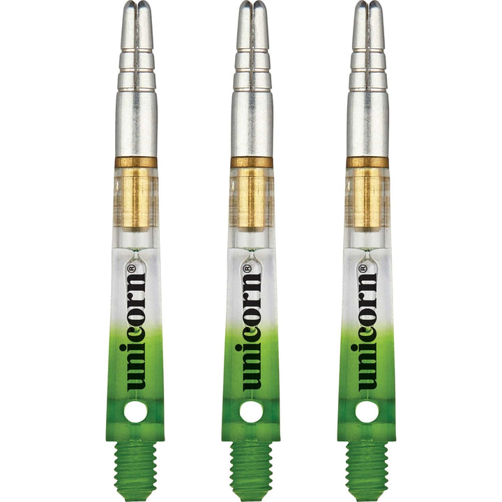 Unicorn Gripper 360 Two Tone Dart Shafts - Gradient Green