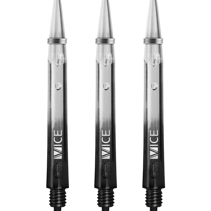 One80 Vice Gradient Shafts - Clear - Black Medium