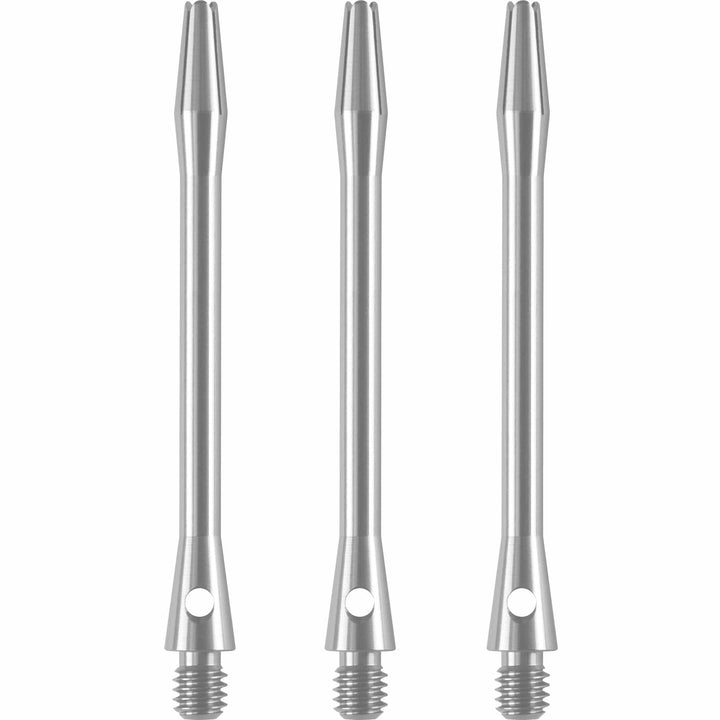 Designa Aluminium Shafts - Metal Dart Stems - Silver Long