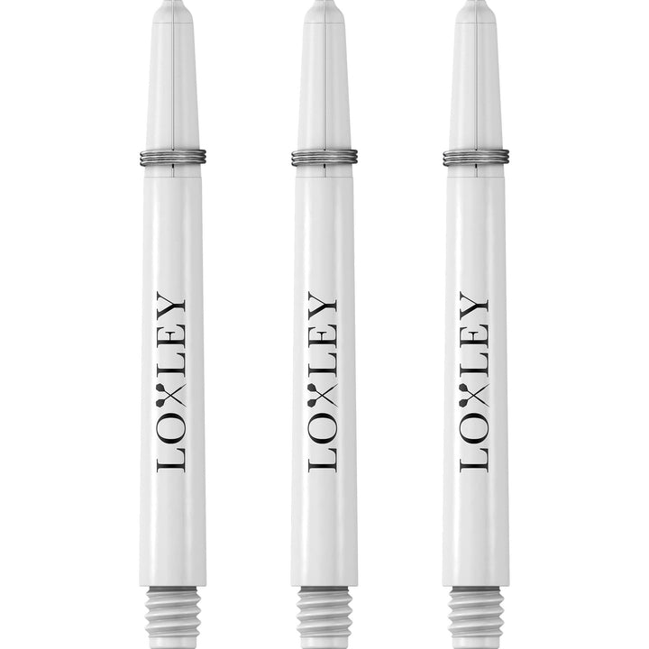 *Loxley Nylon Shafts - Dart Stems with Springs - White Medium