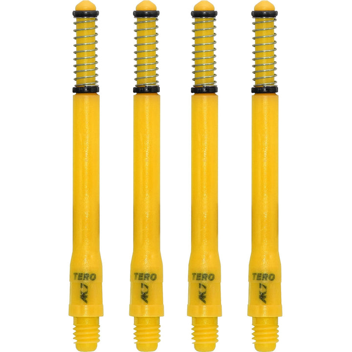 Cuesoul - Dart Shafts - Tero Flight System - AK7 - Standard - Set of 4 - Yellow Cuesoul 53mm