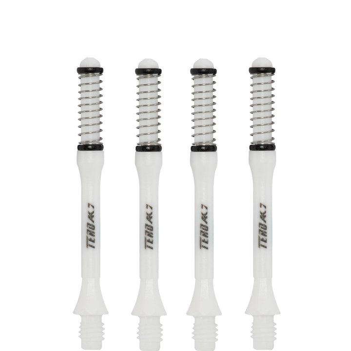 Cuesoul - Dart Shafts - Tero Flight System - AK7 - Slim - Set of 4 - White Cuesoul 43.5mm