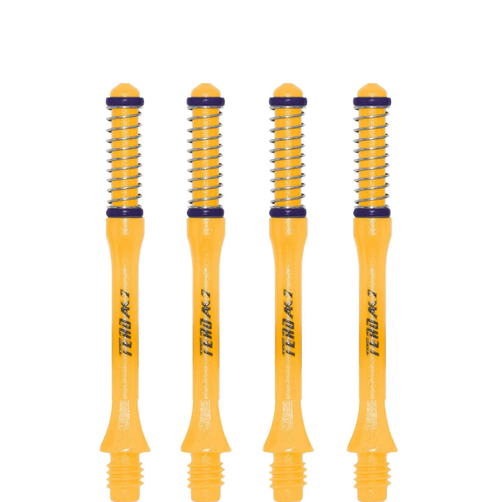 *Cuesoul - Dart Shafts - Tero Flight System - AK7 - Slim - Set of 4 - Yellow Cuesoul 43.5mm