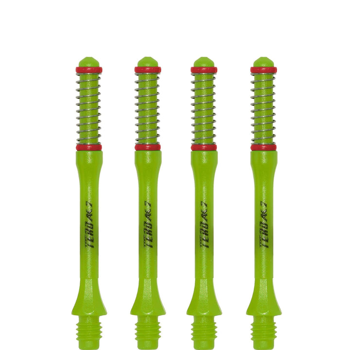 Cuesoul - Dart Shafts - Tero Flight System - AK7 - Slim - Set of 4 - Green Cuesoul 43.5mm