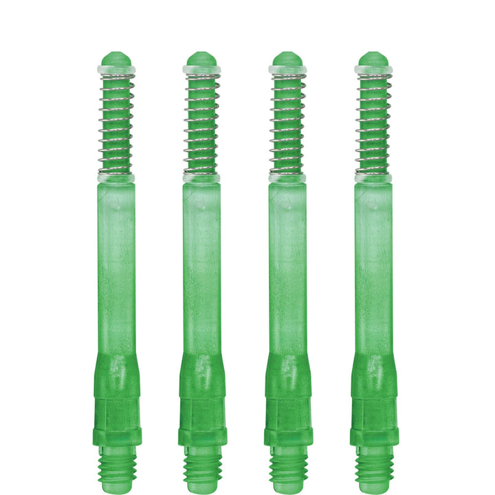 *Cuesoul - Dart Shafts - Tero Flight System - AK7 - Gradient - Standard - Set of 4 - Lime Green Cuesoul 47mm