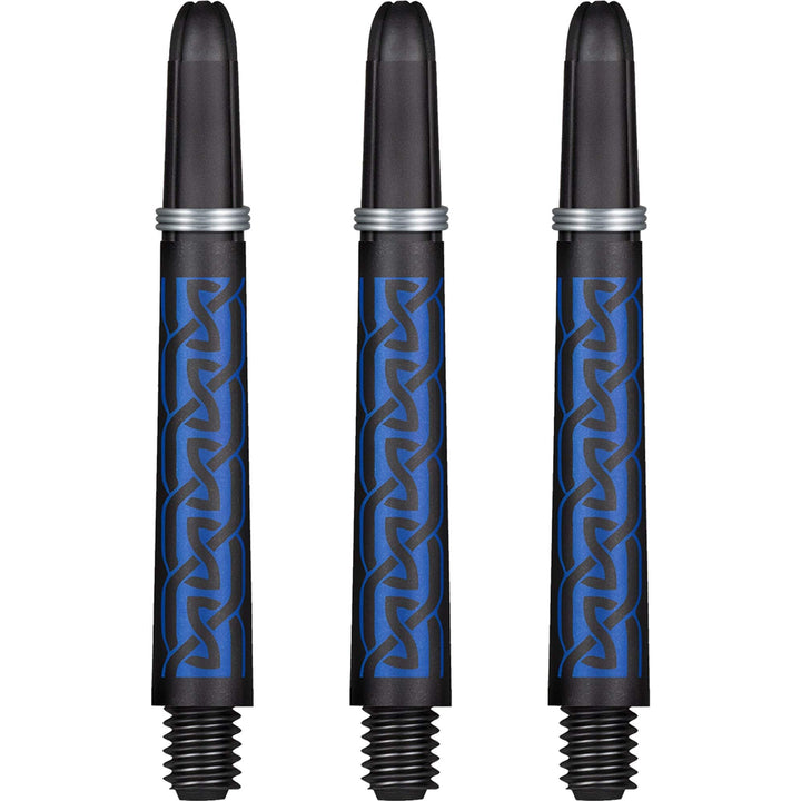 Shot Koi Carbon Dart Shafts - with Springs - Pakati Blue Medium