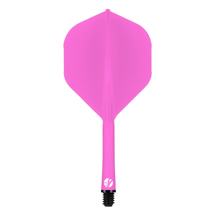Shot Flight Deck - One Piece Dart Flight and Shaft System - Pink