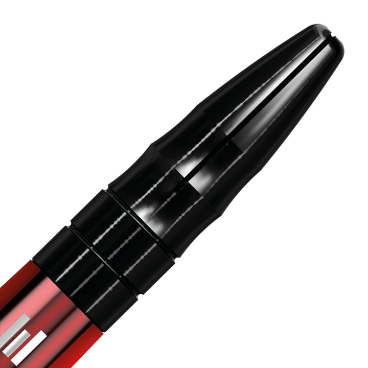 *Mission Sabre Shafts - Polycarbonate Dart Stems - Red - Black Top
