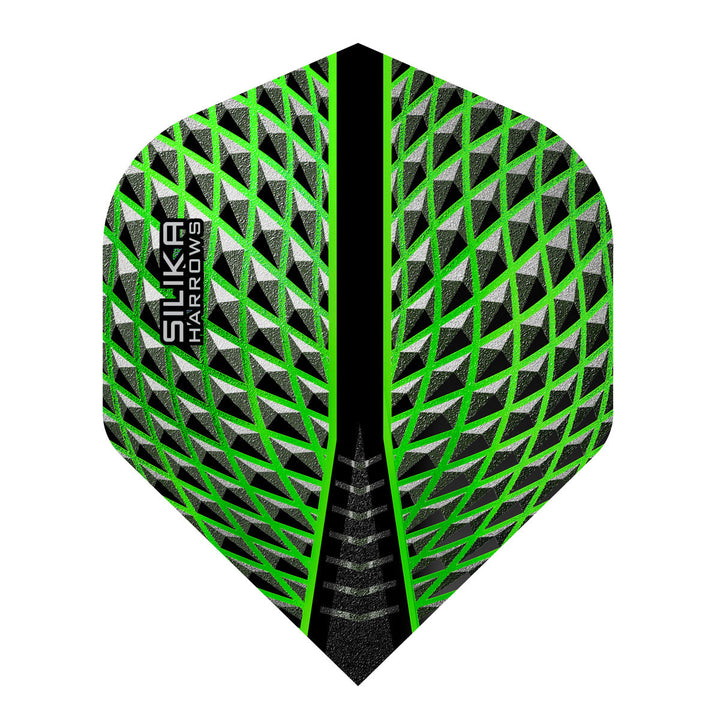 Silika No2 Standard Green Dart Flights by Harrows