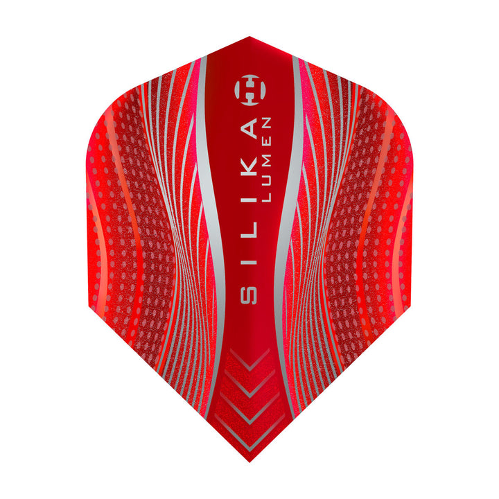 Silika Lumen No6 Standard Red Dart Flights by Harrows