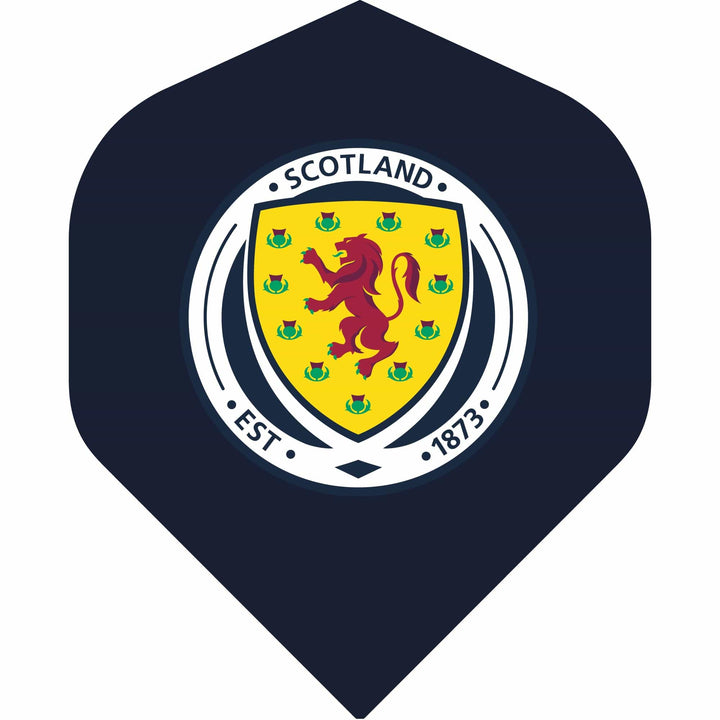 *Scotland Football Dart Flights - Official Licensed - 100 Micron - No2 - Std - F2 - Navy Blue - Logo