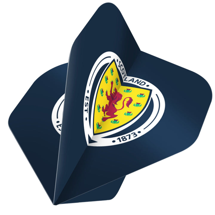 *Scotland Football Dart Flights - Official Licensed - 100 Micron - No2 - Std - F2 - Navy Blue - Logo