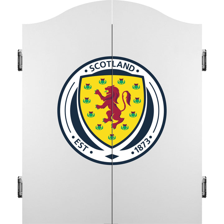 Scotland Football Dartboard Cabinet - Official Licensed - C1 - White - Logo