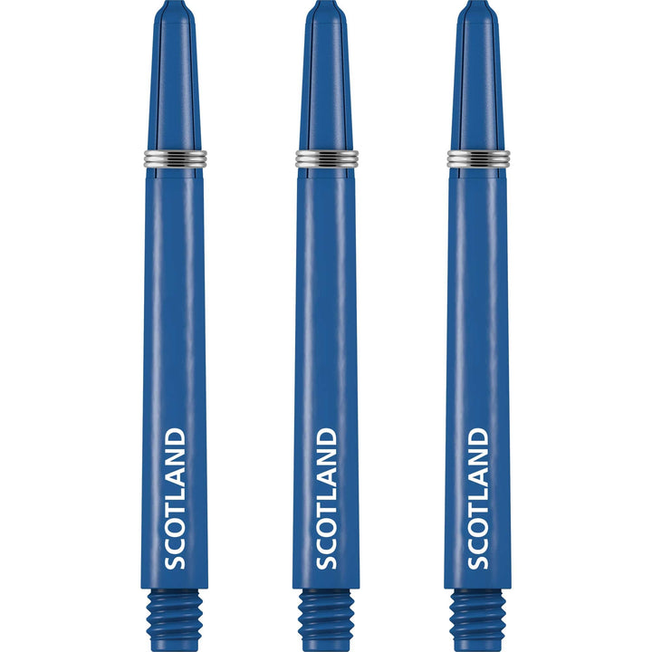 Scotland Football Nylon Shafts - Dart Stems with Springs - Blue - Medium
