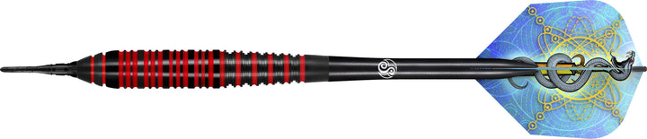 Shot Mystic Darts - Soft Tip - Coated Brass - Red Ring - 18g