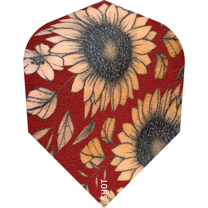 *Shot Pro Series Dart Flights - Std - No6 - Barbora Hospodárská - Sunflower
