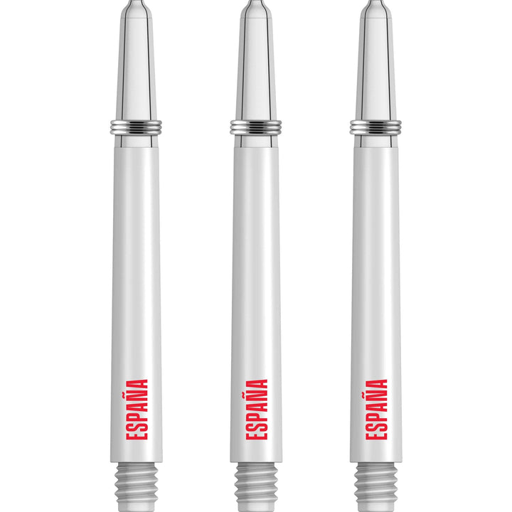 *Espana Football Nylon Shafts - Dart Stems with Springs - Spain - White Medium