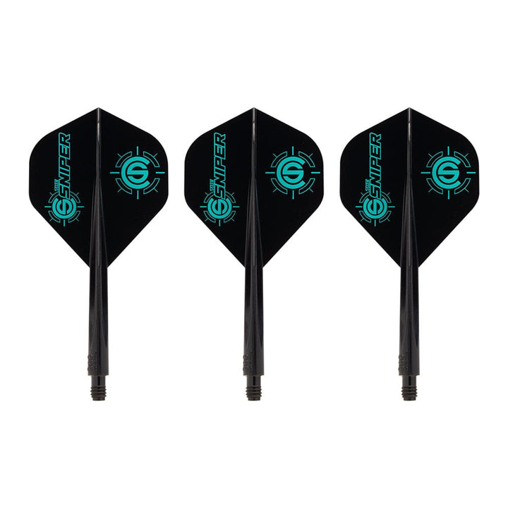 *Condor AXE Dart Flights - Standard - Connor Scutt - The Sniper - Black