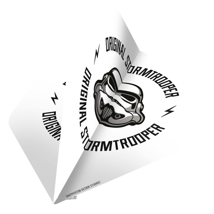 *Original StormTrooper Dart Flights - Official Licensed - No2 - Std - Storm Trooper - Logo on White