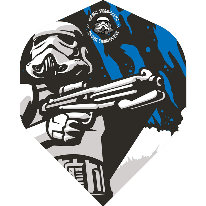*Original StormTrooper Dart Flights - Official Licensed - No2 - Std - Storm Trooper - Holding Gun