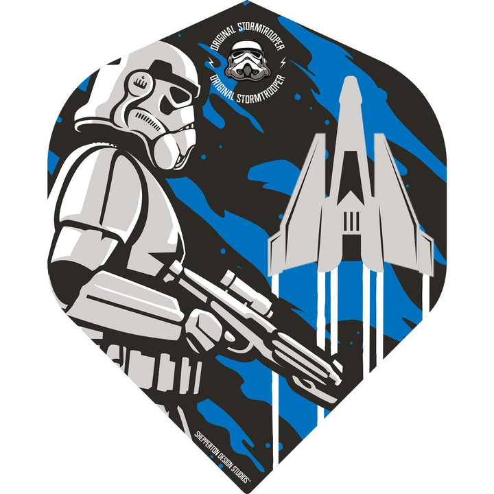 *Original StormTrooper Dart Flights - Official Licensed - No2 - Std - Storm Trooper & Space Craft