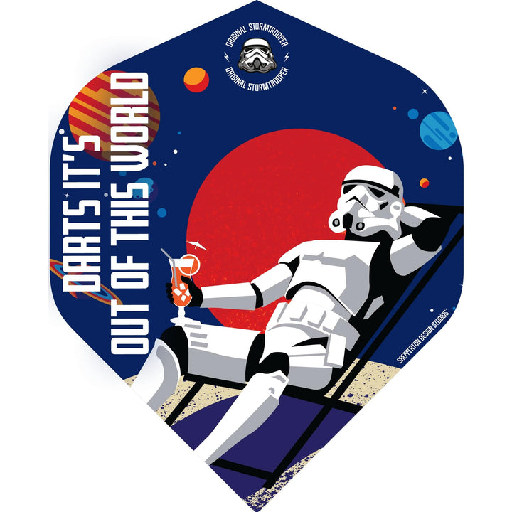 *Original StormTrooper Dart Flights - Official Licensed - No2 - Std - Storm Trooper - Out of This World